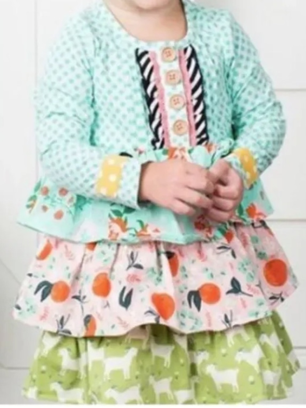 Matilda Jane with Joanna Gaines Seedling Dress Goats and Florals